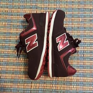 New Balance 574 Maroon Sneaker
